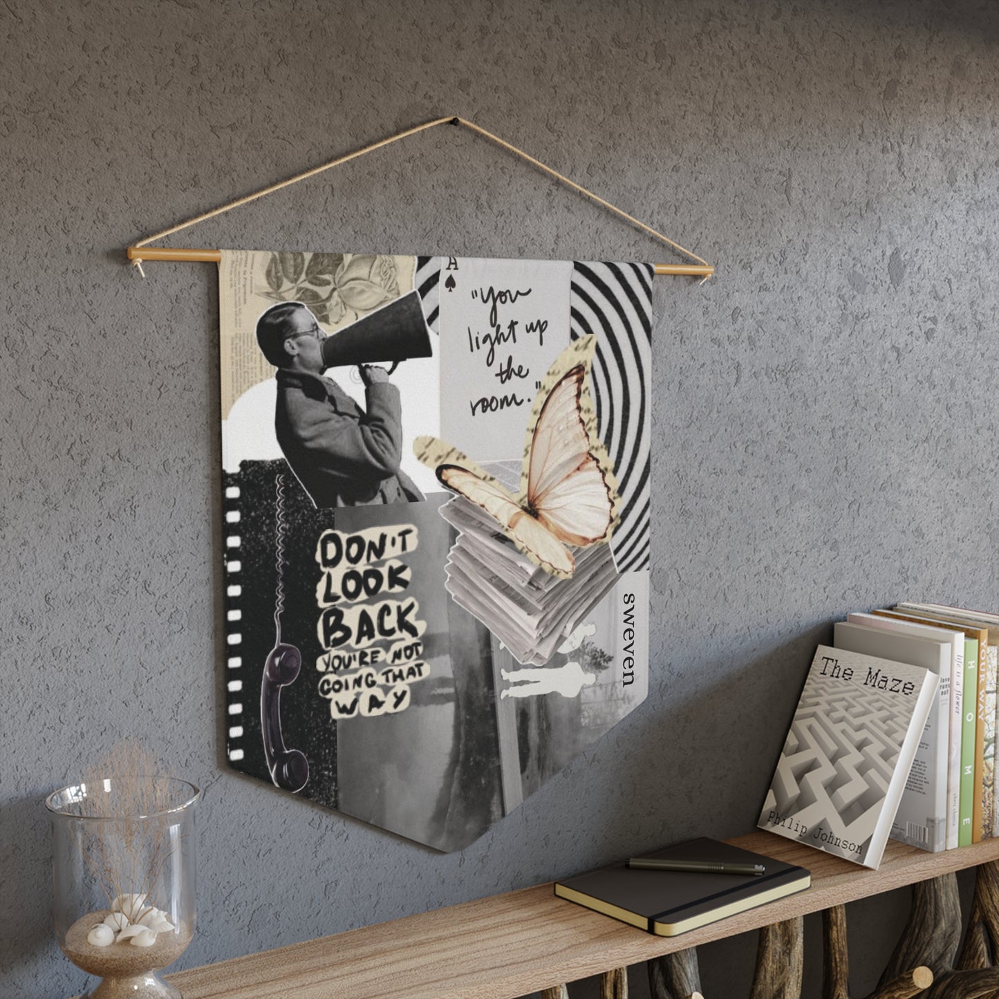 YOU LIGHT UP THE ROOM —pennant - sweven